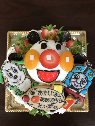 アンパンマン3dアイシングクッキー キャラクターケーキ お祝いケーキ 新着情報 福岡 大宰府のパフェ レストラン ノエルの樹